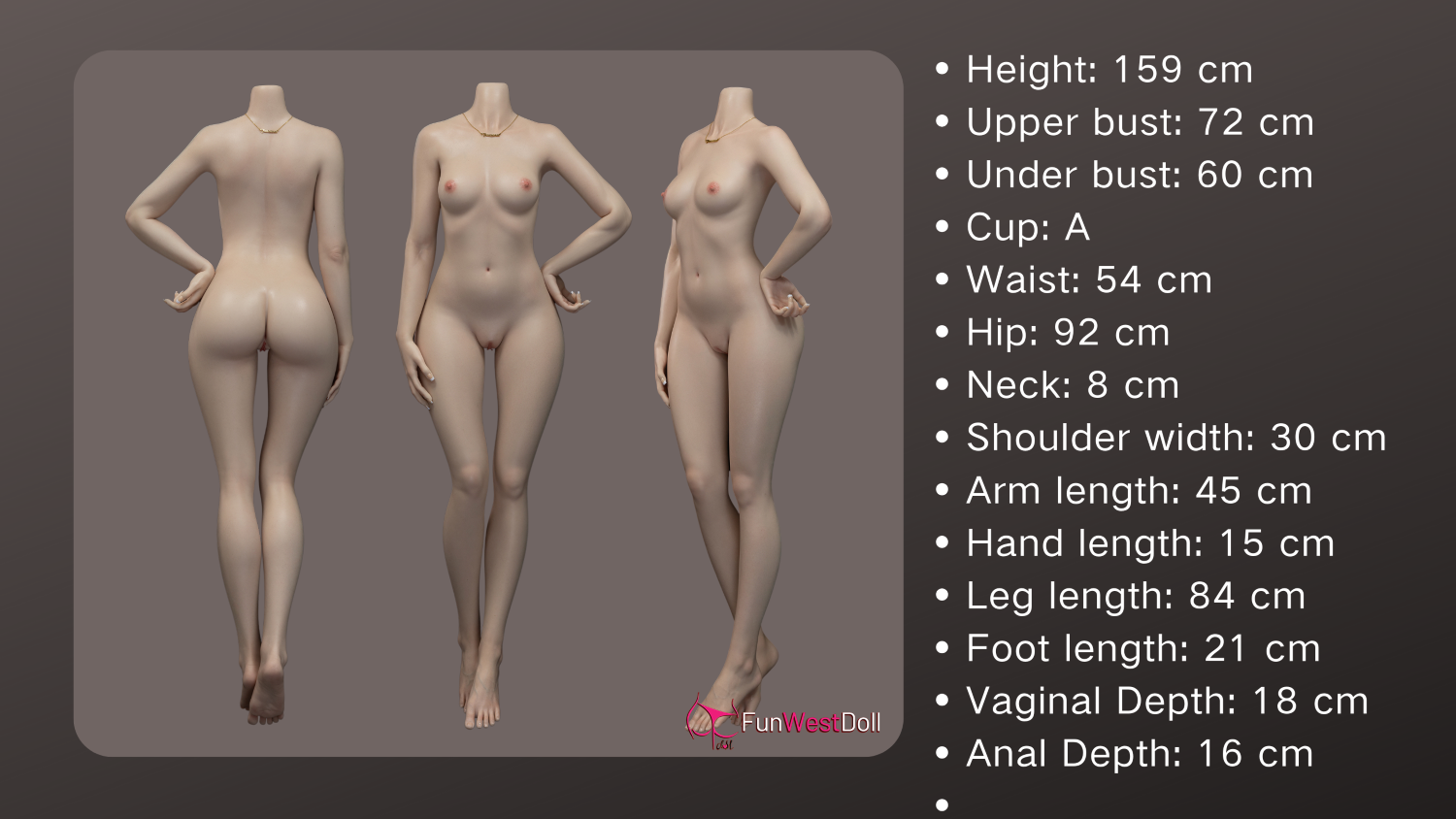 Hinata seksinukk (FunWest Doll 159 cm A-tass #041S silikoon)