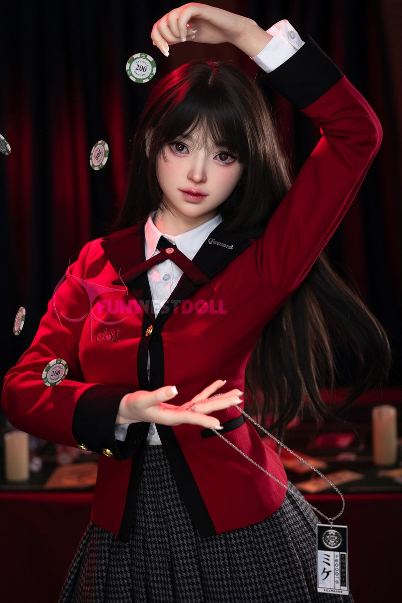 Yumeko Jabami seksinukk (FunWest Doll 159cm A-tass #038S silikooni)