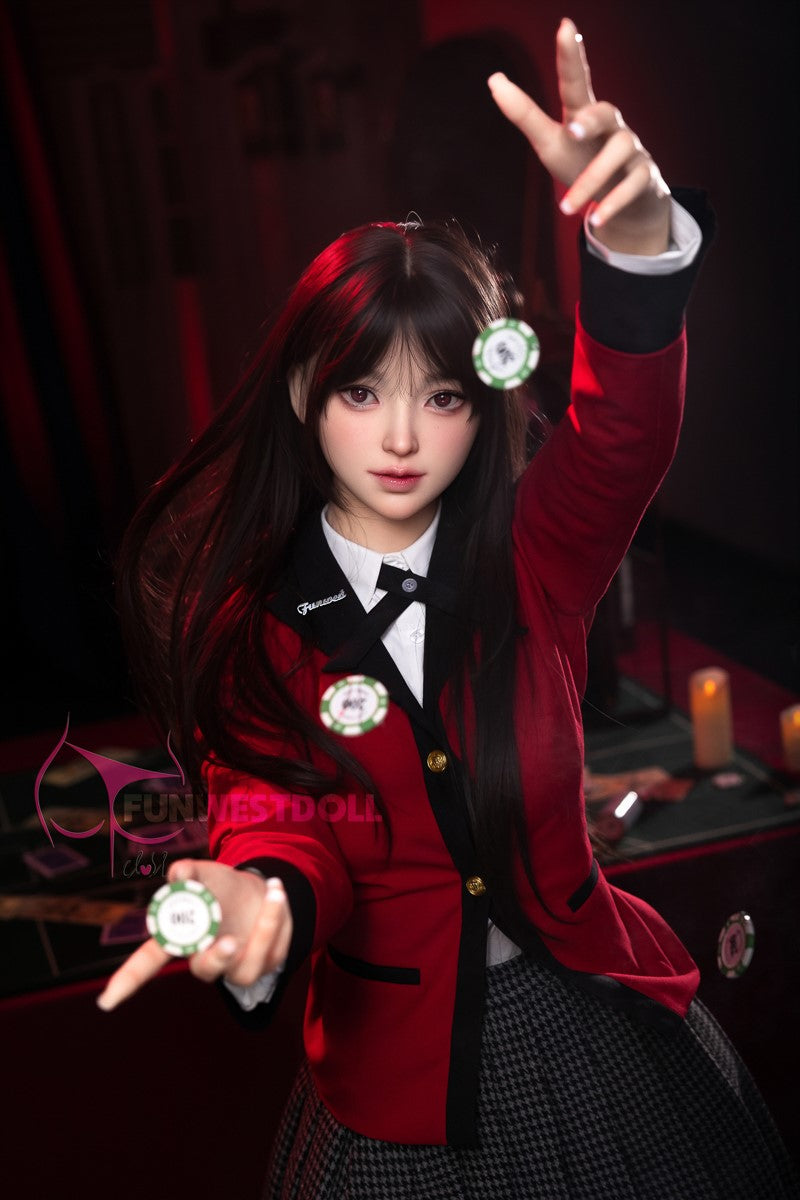 Yumeko Jabami seksinukk (FunWest Doll 159cm A-tass #038S silikooni)