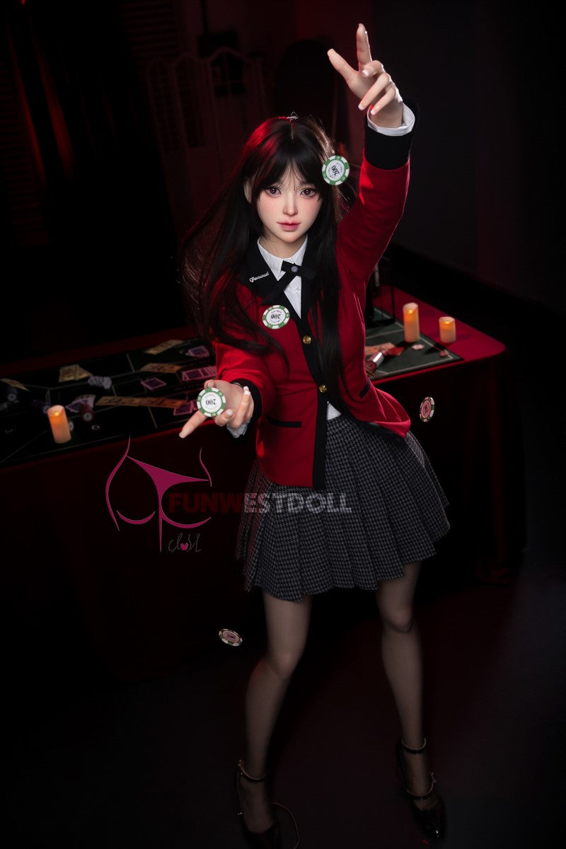 Yumeko Jabami seksinukk (FunWest Doll 159cm A-tass #038S silikooni)