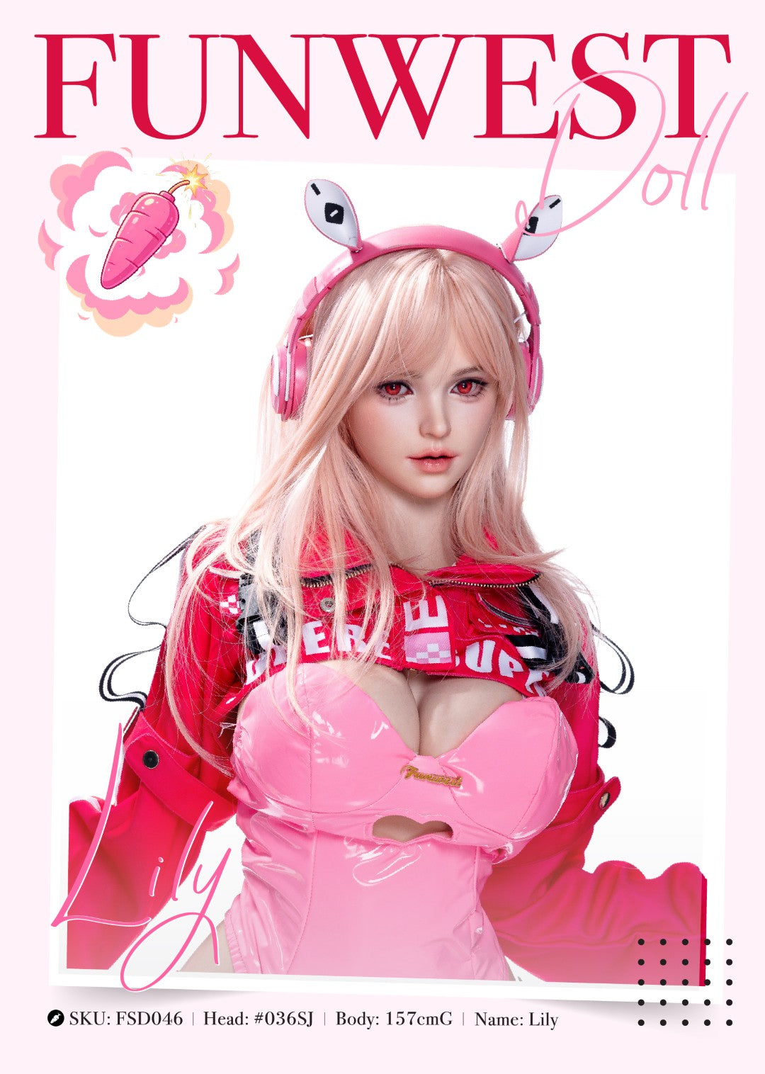 Lily Sex Doll (FunWest Doll 157cm G-Cup #036SJ RST silikoon)