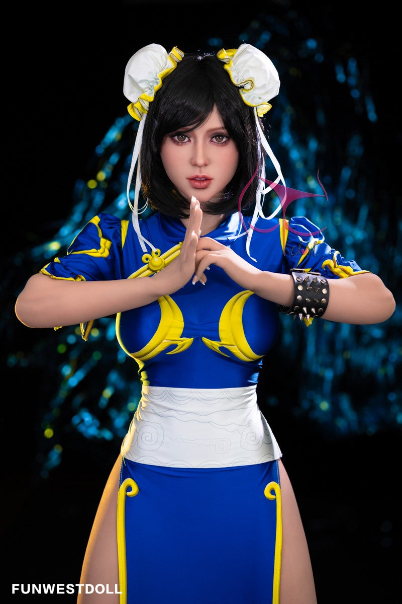 Chun Li seksnukk (FunWest Doll 155 cm F-Cup #032 TPE)