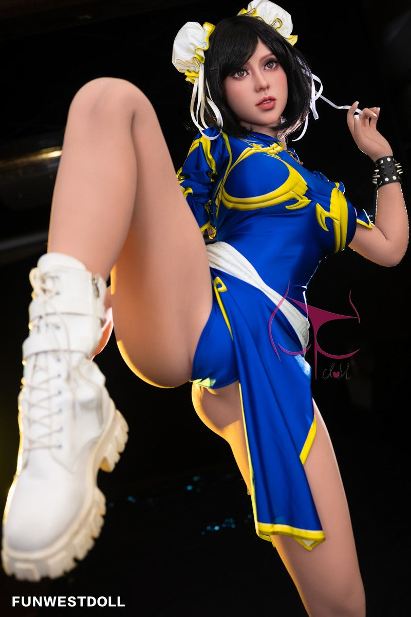 Chun Li seksnukk (FunWest Doll 155 cm F-Cup #032 TPE)