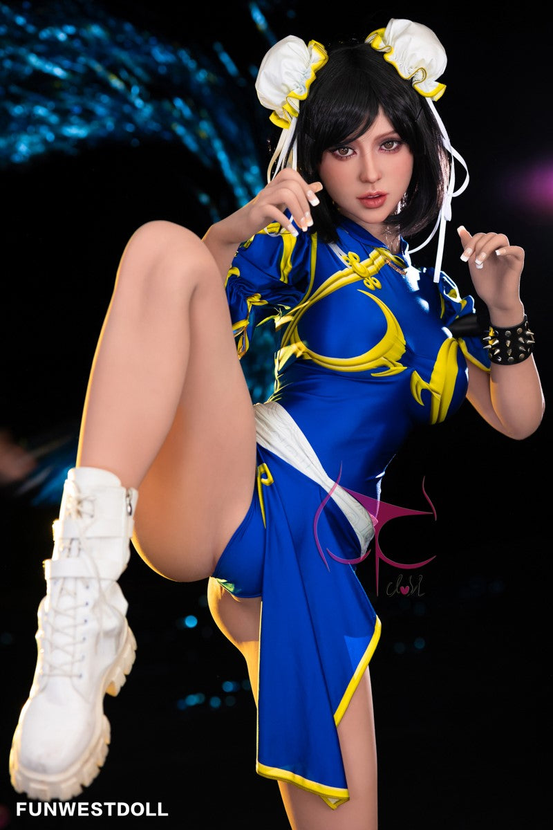 Chun Li seksnukk (FunWest Doll 155 cm F-Cup #032 TPE)