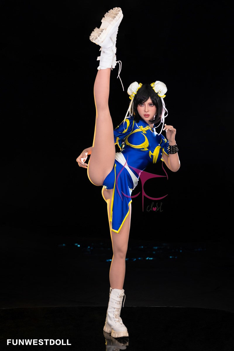Chun Li seksnukk (FunWest Doll 155 cm F-Cup #032 TPE)