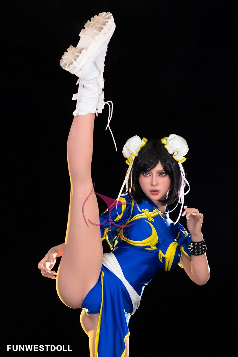 Chun Li seksnukk (FunWest Doll 155 cm F-Cup #032 TPE)