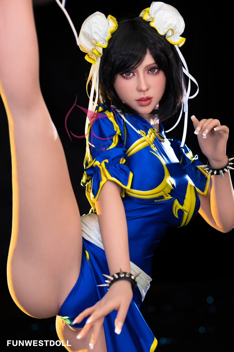 Chun Li seksnukk (FunWest Doll 155 cm F-Cup #032 TPE)