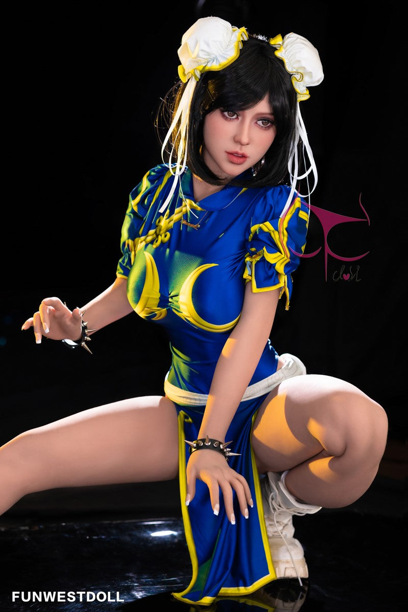 Chun Li seksnukk (FunWest Doll 155 cm F-Cup #032 TPE)
