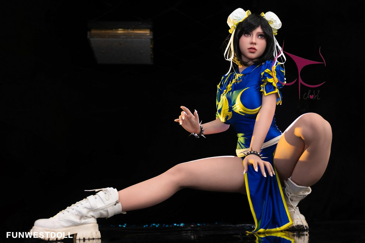 Chun Li seksnukk (FunWest Doll 155 cm F-Cup #032 TPE)