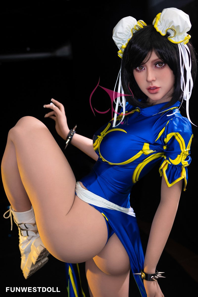 Chun Li seksnukk (FunWest Doll 155 cm F-Cup #032 TPE)