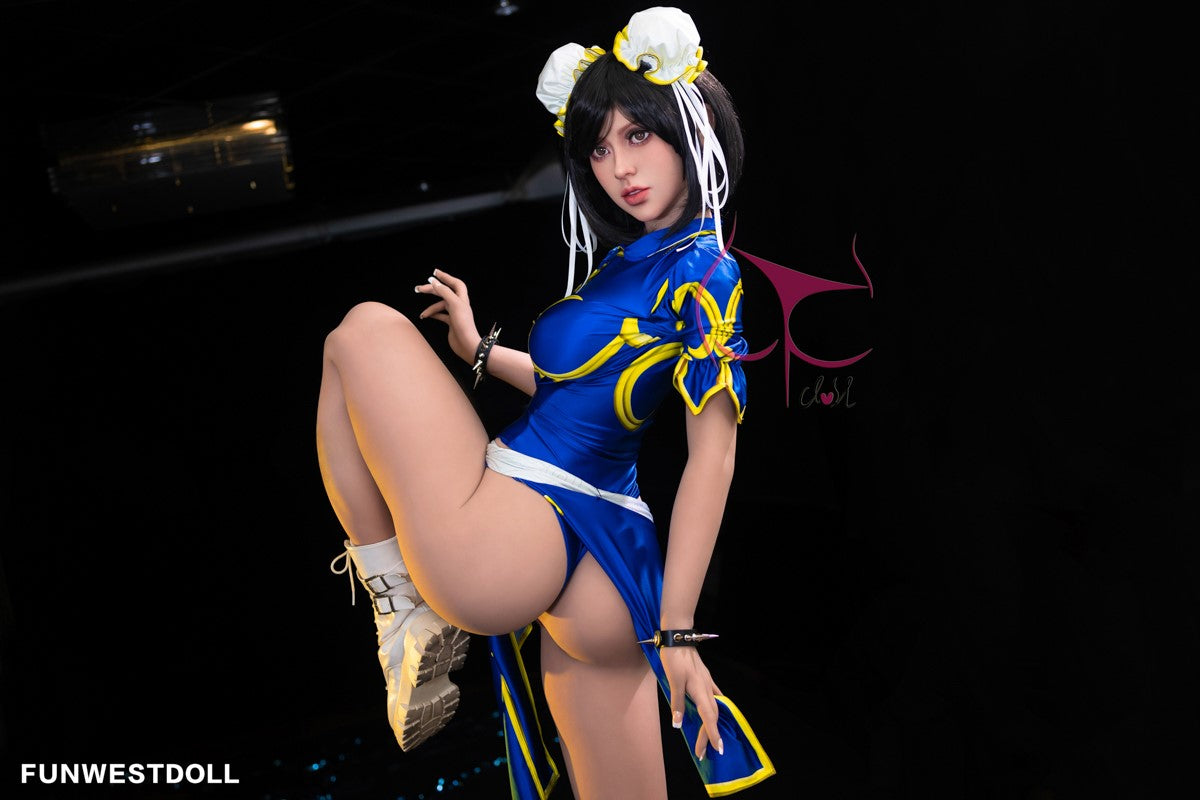 Chun Li seksnukk (FunWest Doll 155 cm F-Cup #032 TPE)