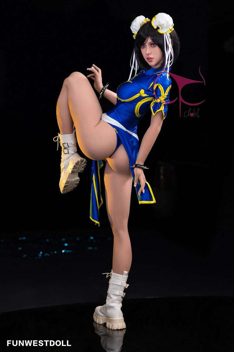 Chun Li seksnukk (FunWest Doll 155 cm F-Cup #032 TPE)