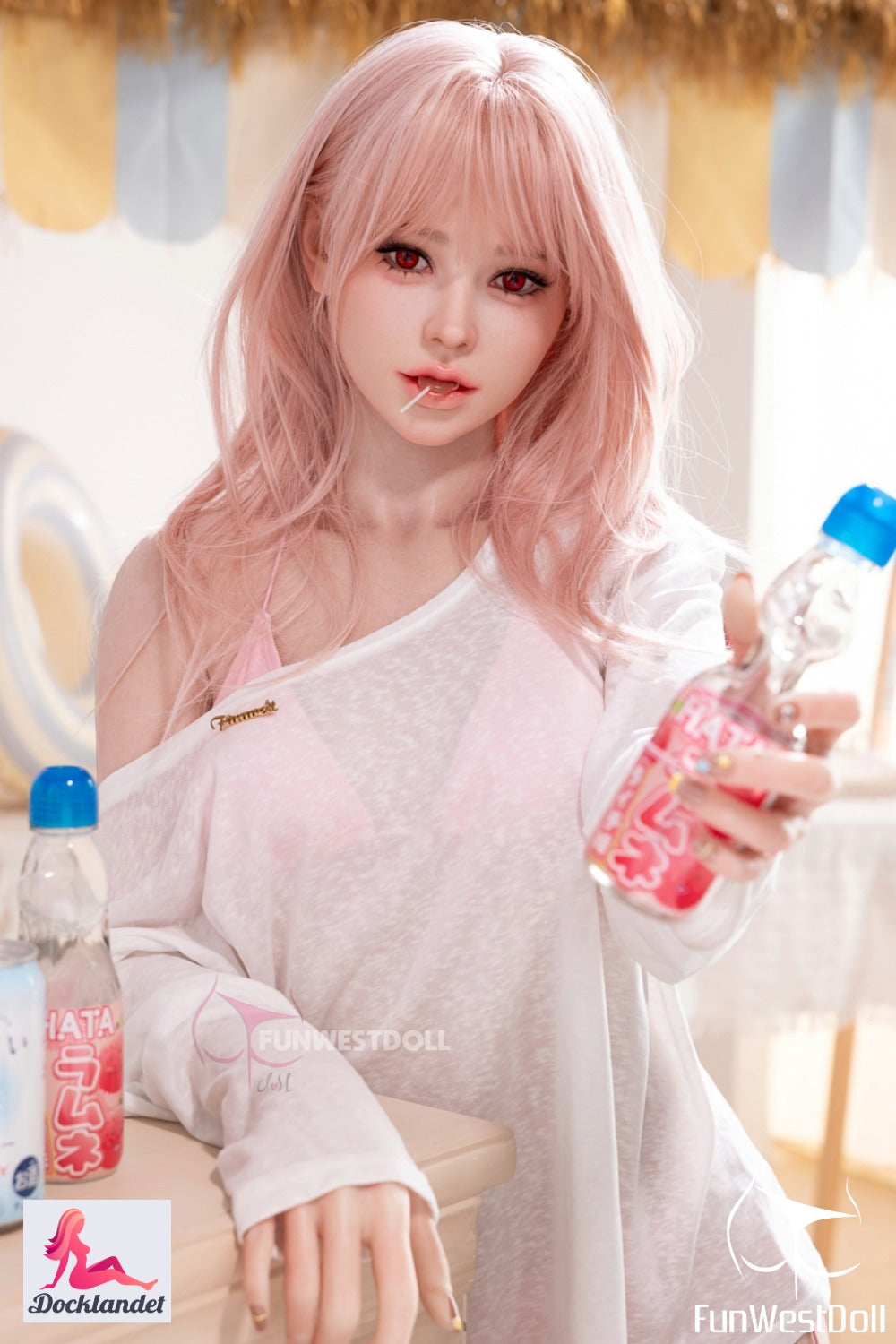 Lucy seksnukk (FunWest Doll 159 cm A-Cup #032SJ RST silikoon)