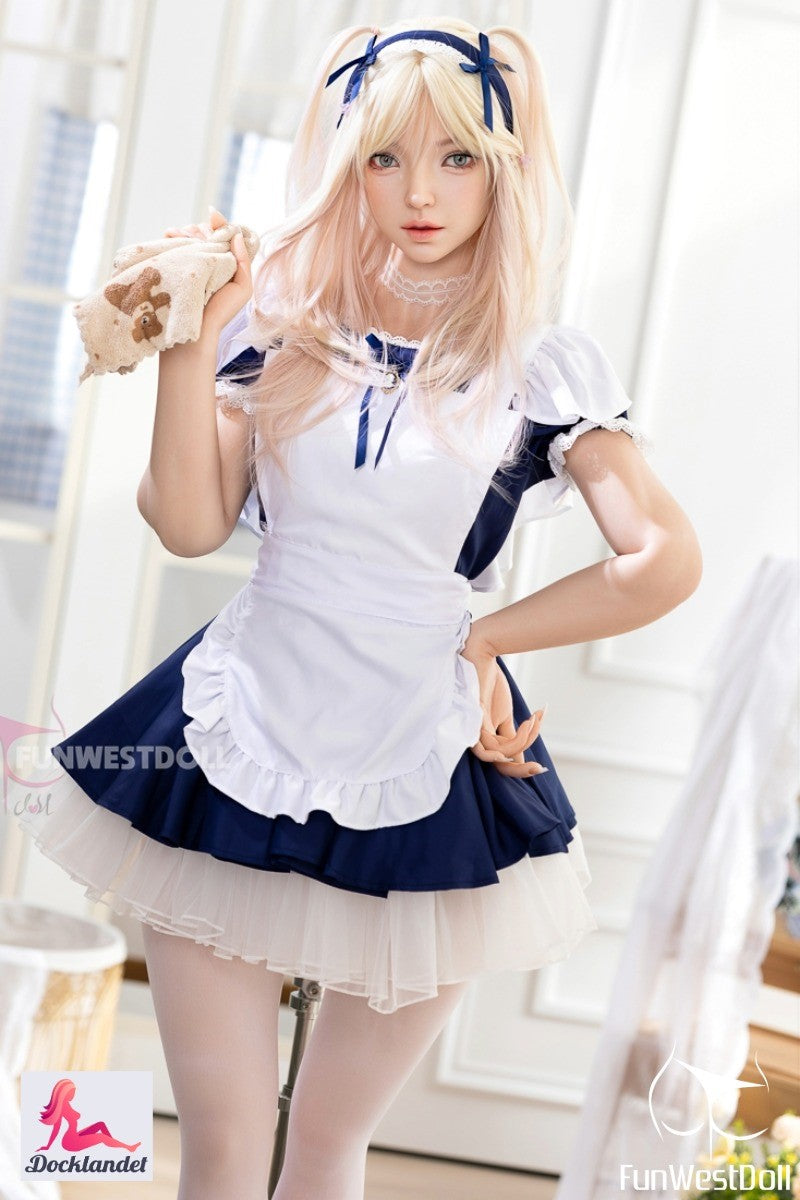 Giselle seksnukk (FunWest Doll 159 cm A-Cup #056SJ Silikoon)