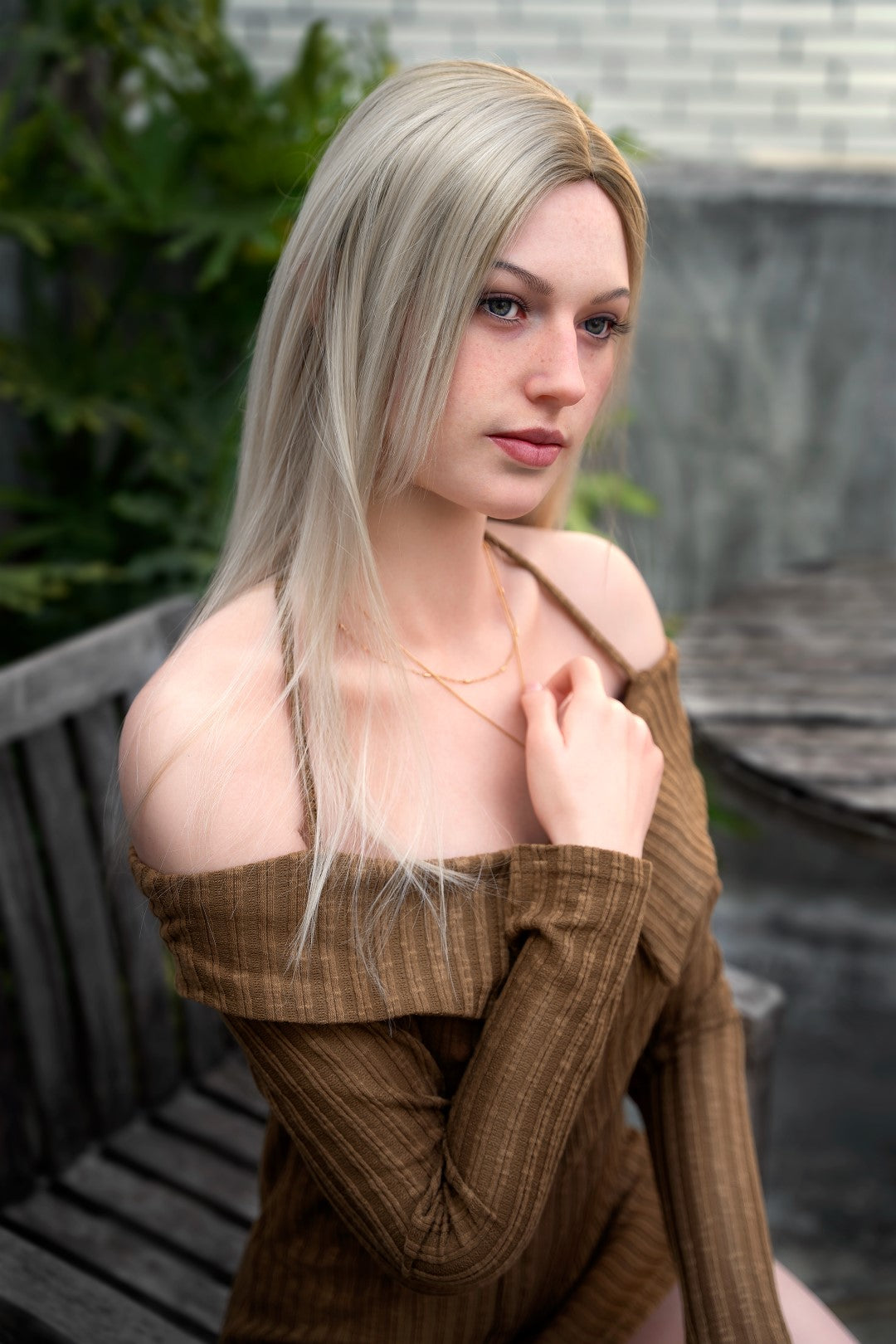 Evelina seksnukk (Zelex 175 cm E-Cup GE41-1 silikoon)