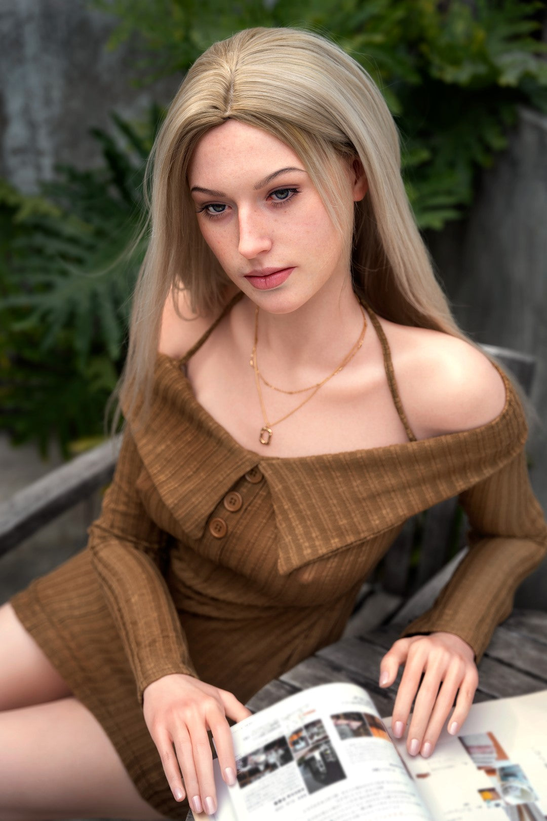 Evelina seksnukk (Zelex 175 cm E-Cup GE41-1 silikoon)