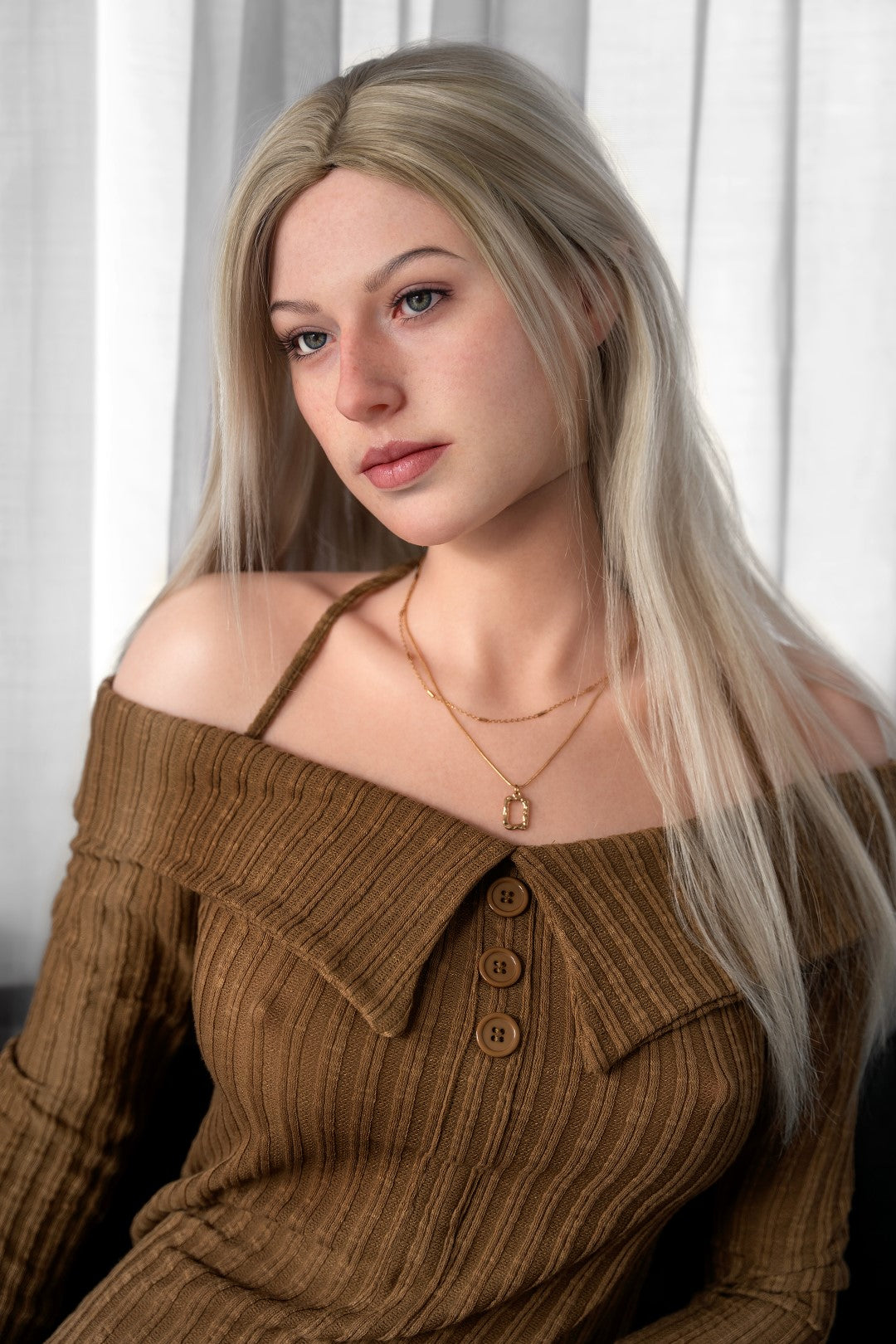 Evelina seksnukk (Zelex 175 cm E-Cup GE41-1 silikoon)