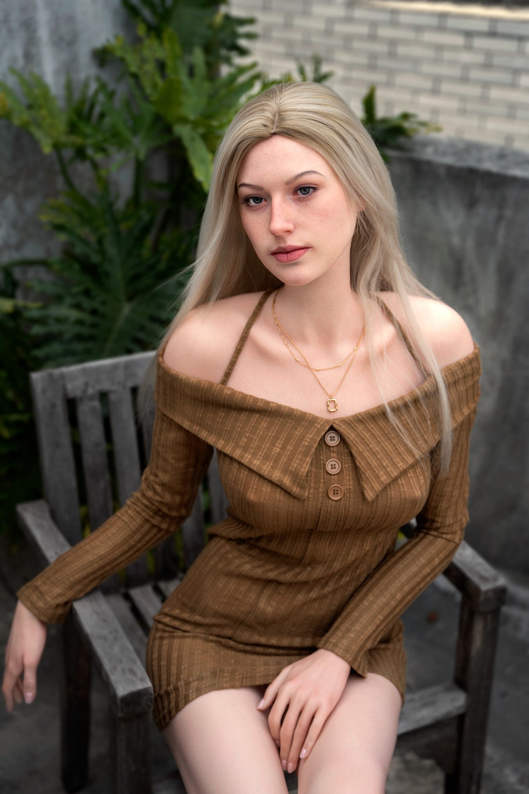 Evelina seksnukk (Zelex 175 cm E-Cup GE41-1 silikoon)