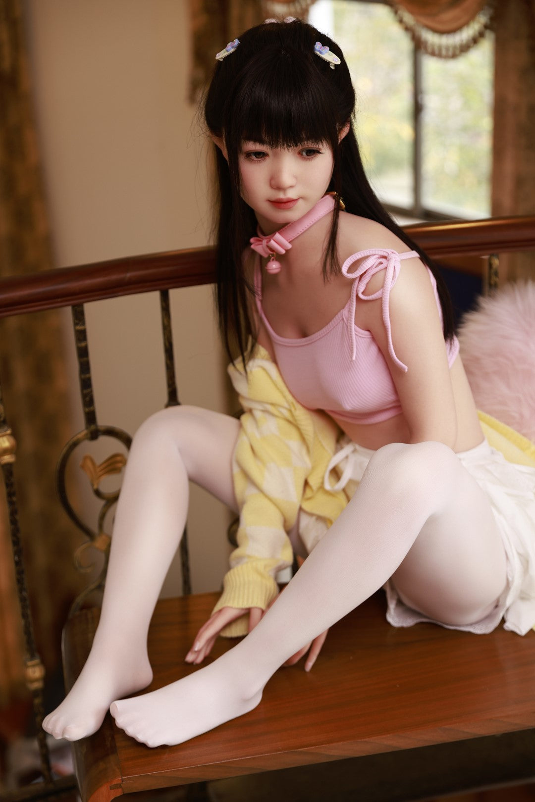 Chiyo seksnukk (AXB Doll 154 cm A-Cup GD42-1 silikoon)