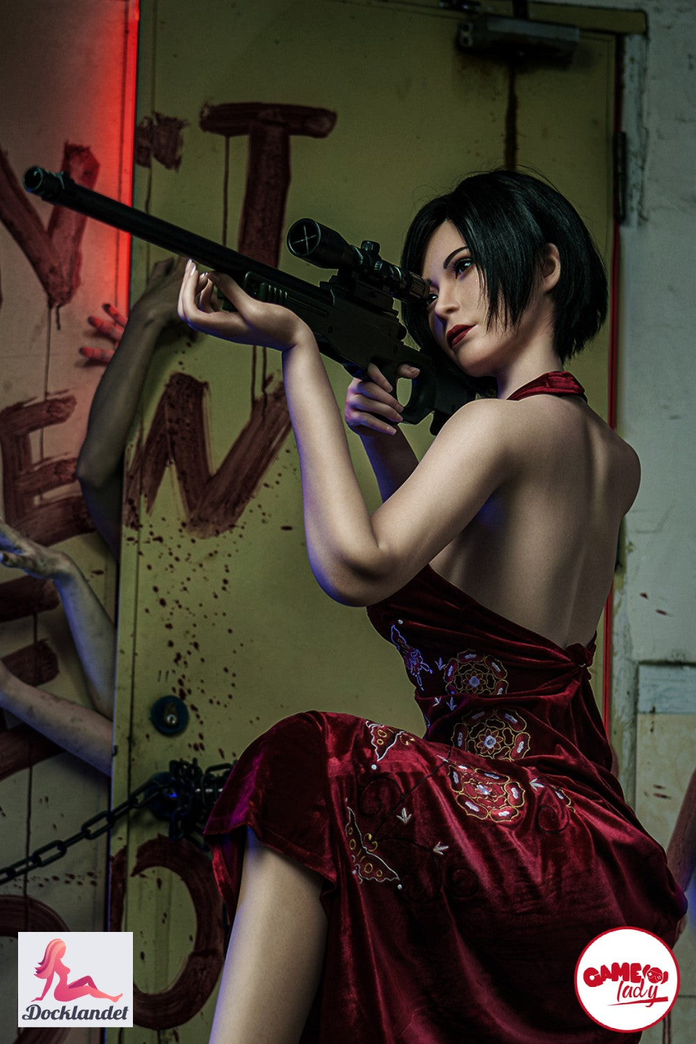 Ada Wong sex doll kaubamärgilt Game Lady. Ultra realistlik sex doll cosplay stiiliga mängust Resident Evil. 