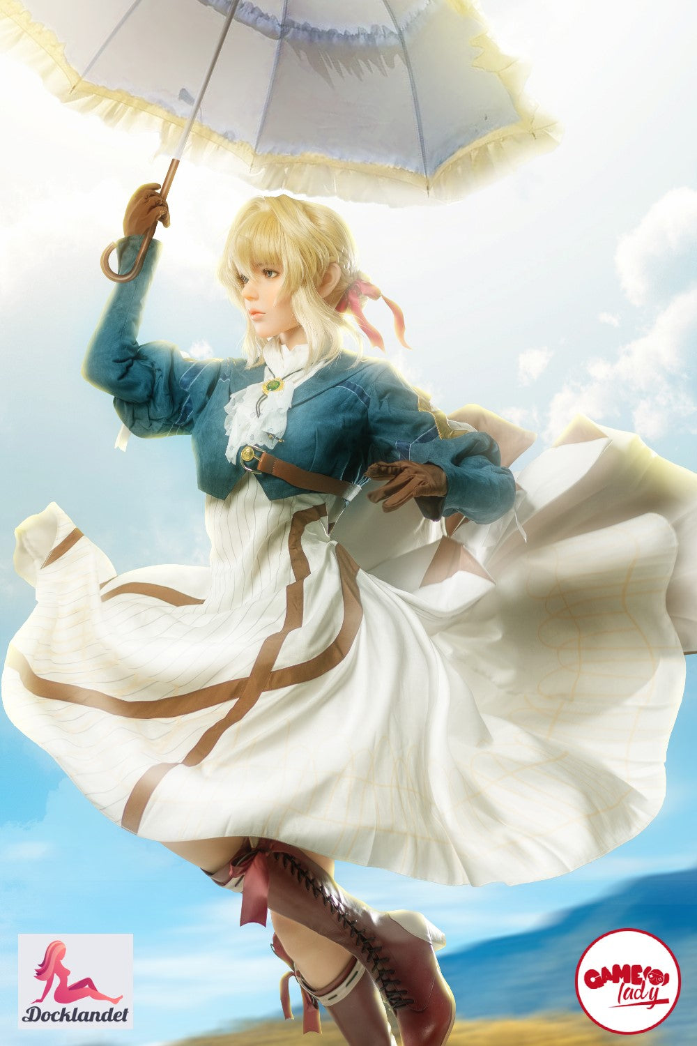 Violetne seksnukk (Game Lady 156 cm D-Cup Anime nr 12 silikoon)