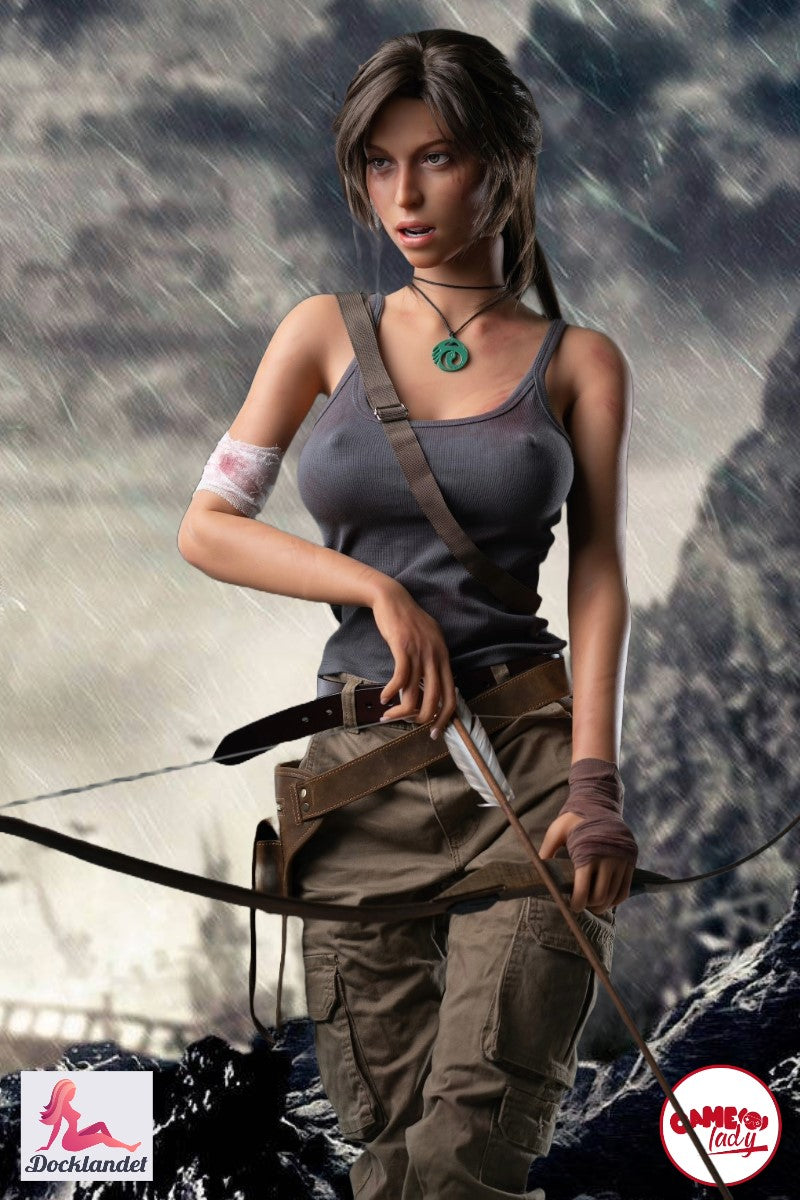 Lara Croft Sex Doll (Game Lady 166 cm E-Cup nr 20 silikoon)