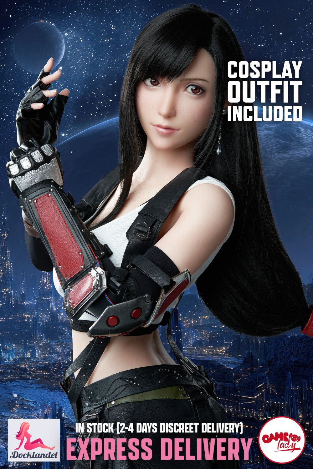 Tifa Sex Doll (Game Lady 167 cm D-Cup nr 03 silikoon) EXPRESS