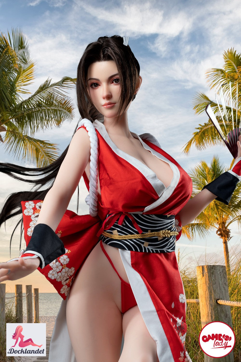 Mai Shiranui seksnukk (Game Lady 165 cm G-Cup nr 28 silikoon) Fatal Fury Sex Doll