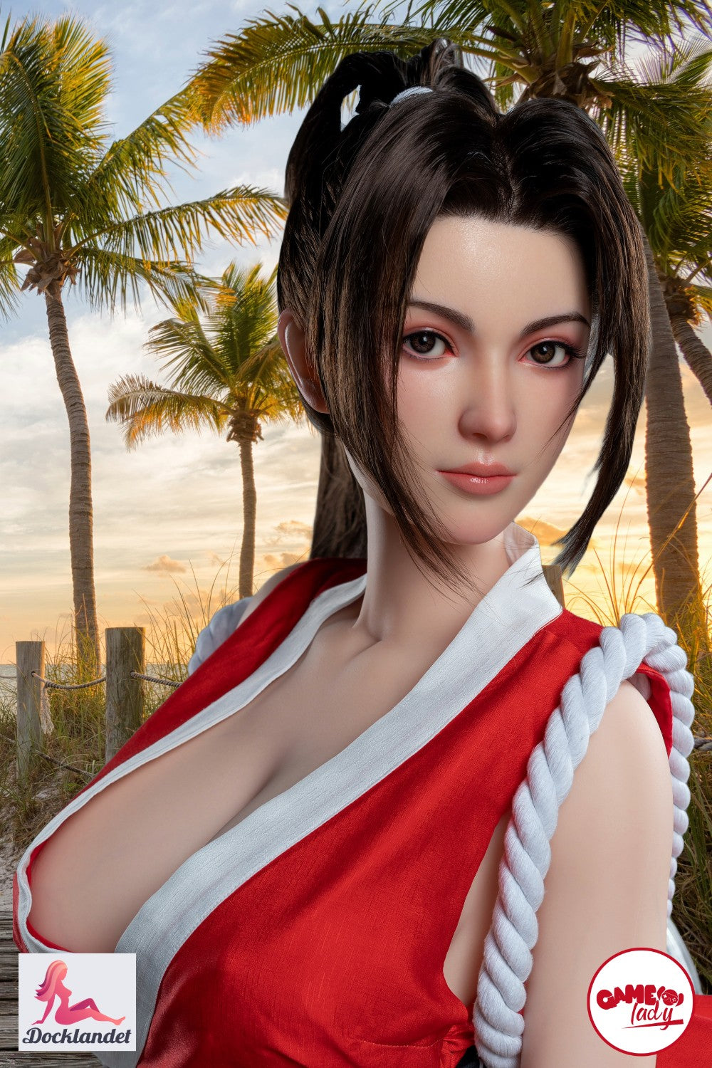 Mai Shiranui seksnukk (Game Lady 165 cm G-Cup nr 28 silikoon) Fatal Fury Sex Doll
