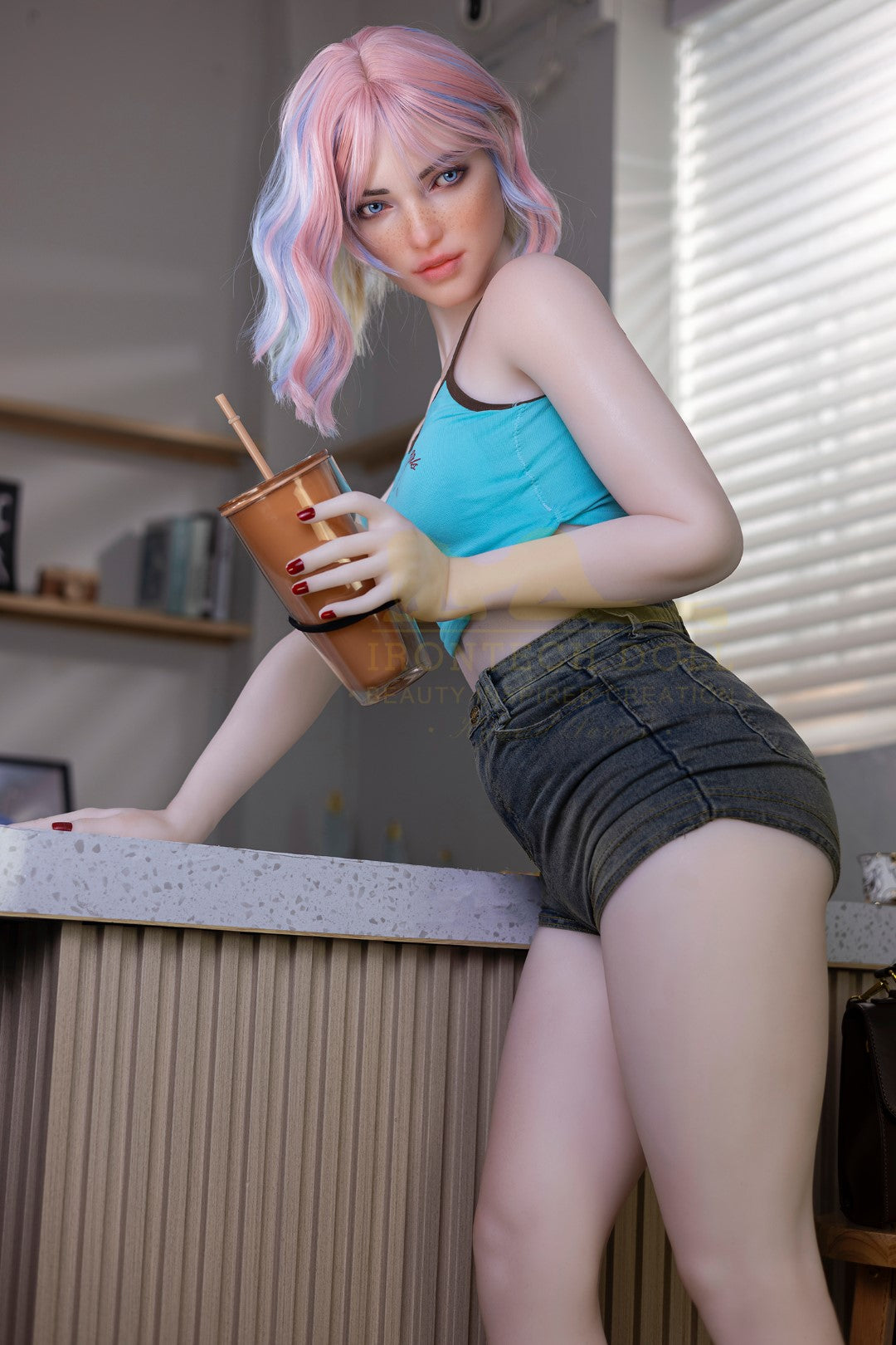 Heidi seksnukk (Irontech Doll 162 cm A-Cup S46 TPE + silikoon)