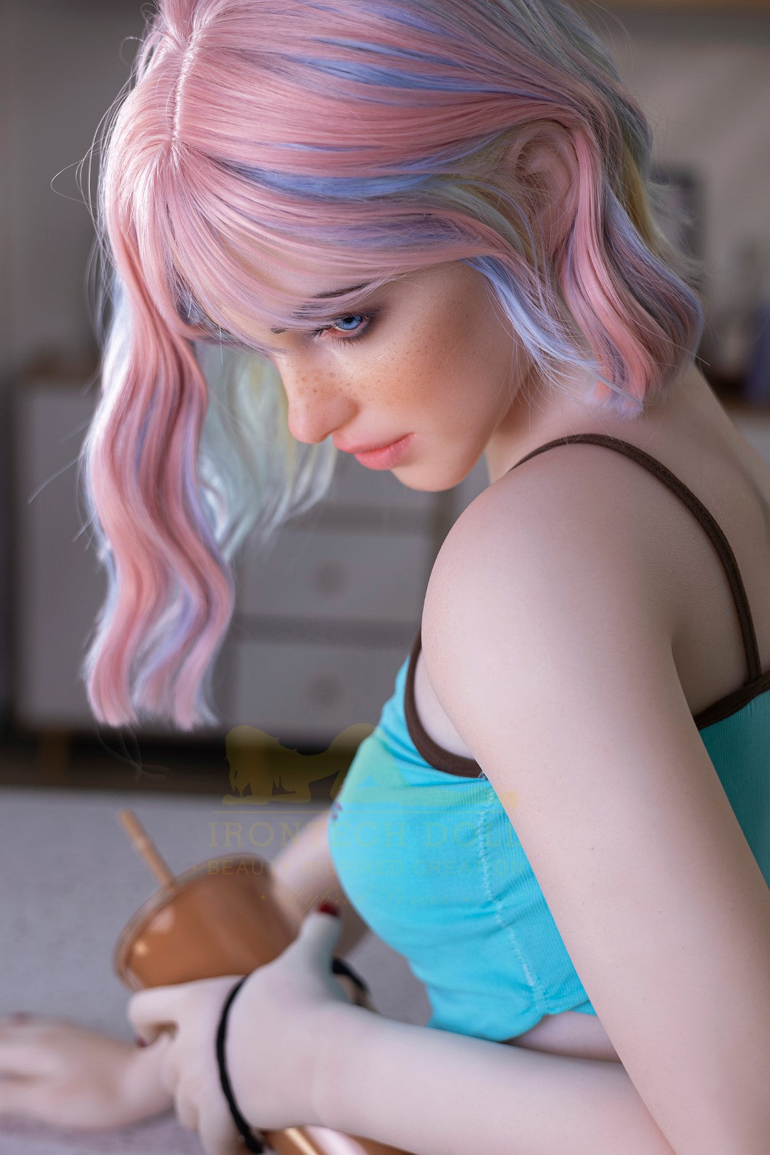 Heidi seksnukk (Irontech Doll 162 cm A-Cup S46 TPE + silikoon)
