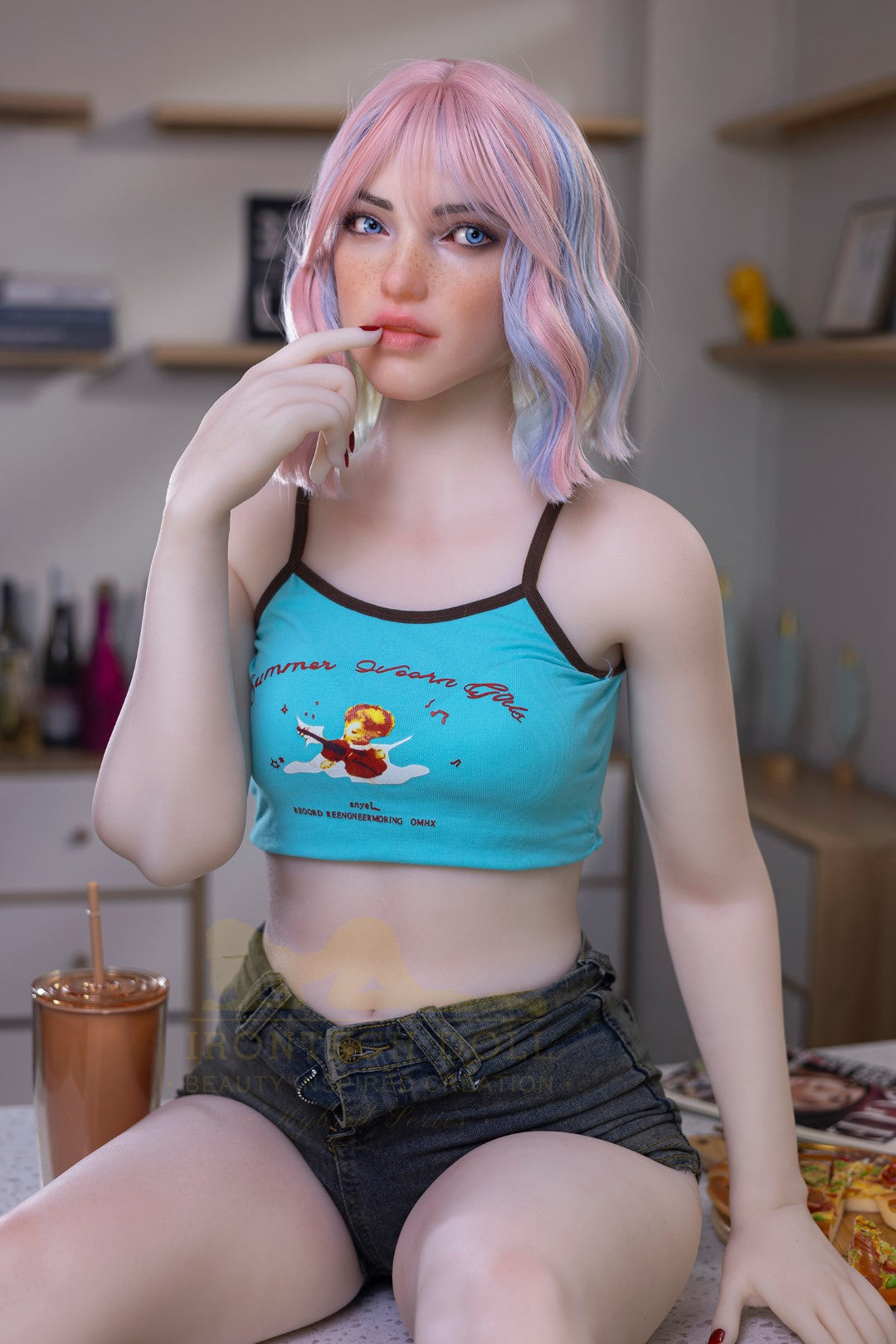 Heidi seksnukk (Irontech Doll 162 cm A-Cup S46 TPE + silikoon)