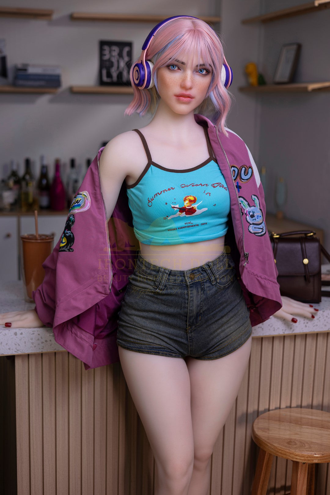 Heidi seksnukk (Irontech Doll 162 cm A-Cup S46 TPE + silikoon)