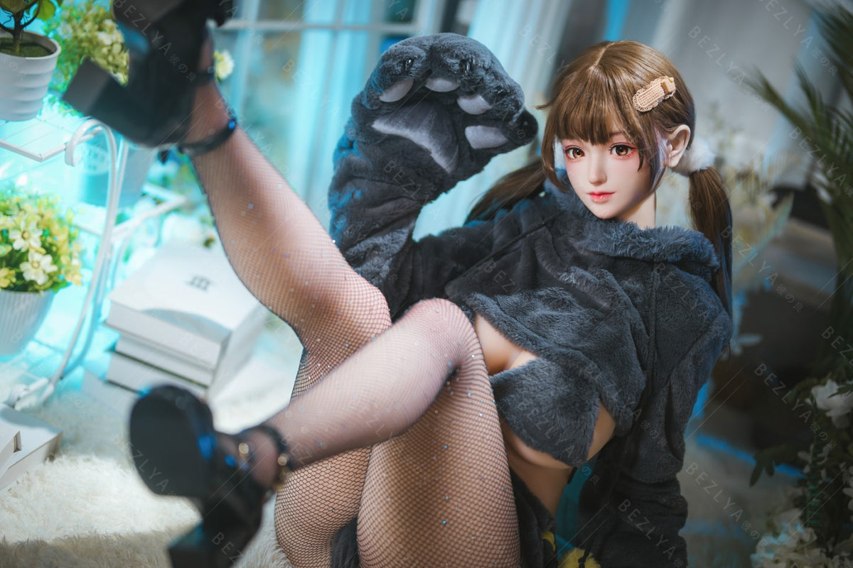 Paeonia seksnukk (Bezlya Doll 155 cm F tass 2,0 TPE + silikoon)