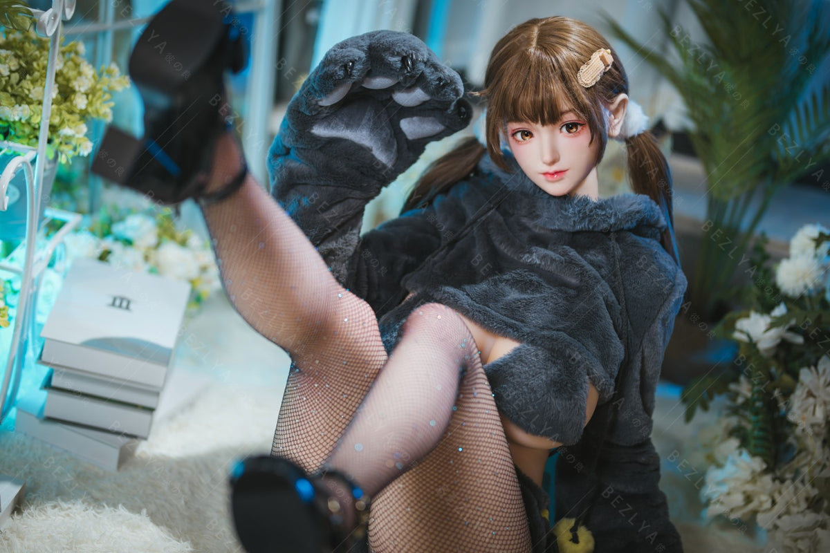 Paeonia seksnukk (Bezlya Doll 155 cm F tass 2,0 TPE + silikoon)