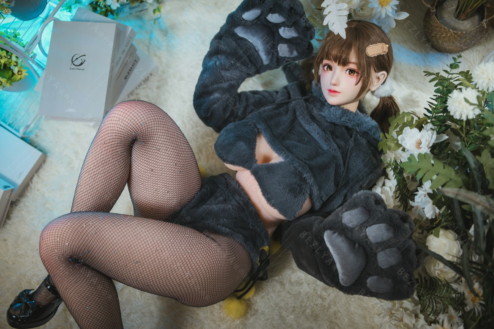 Paeonia seksnukk (Bezlya Doll 155 cm F tass 2,0 TPE + silikoon)