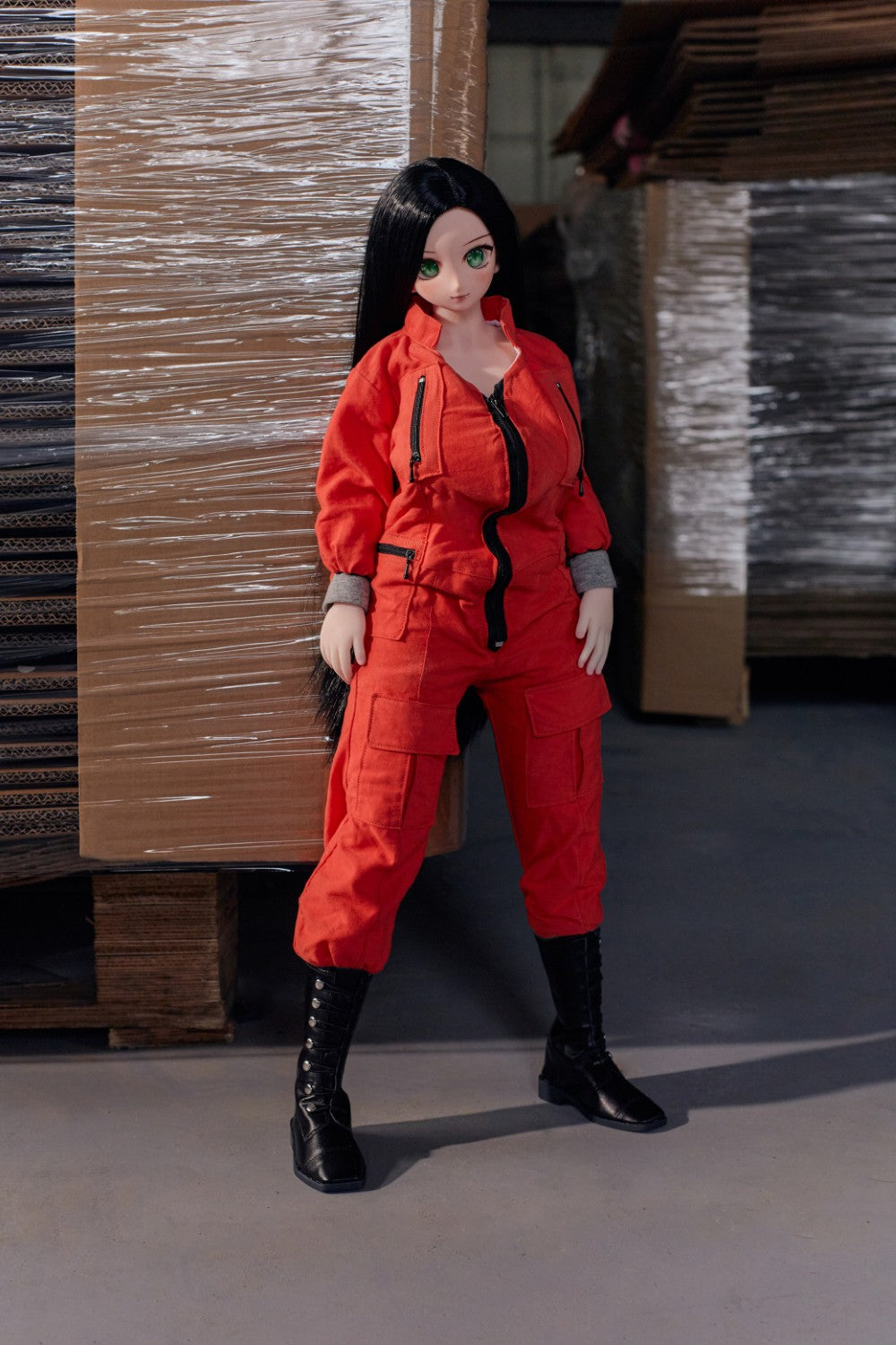 Rina seksnukk (Climax Doll Mini 60cm G-tass silikoon)