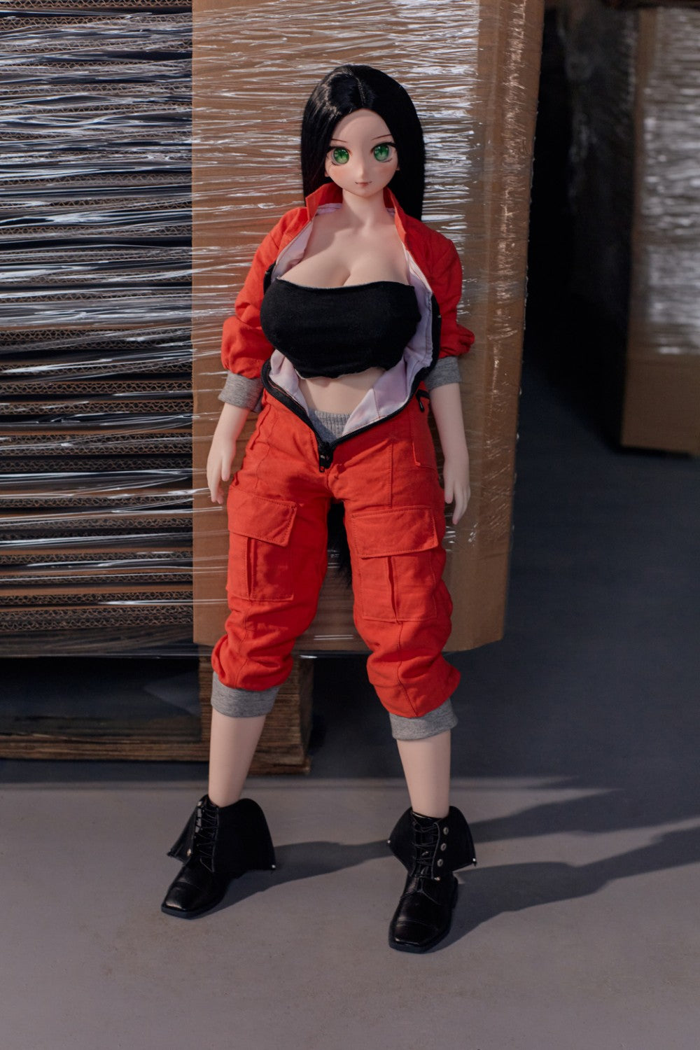 Rina seksnukk (Climax Doll Mini 60cm G-tass silikoon)
