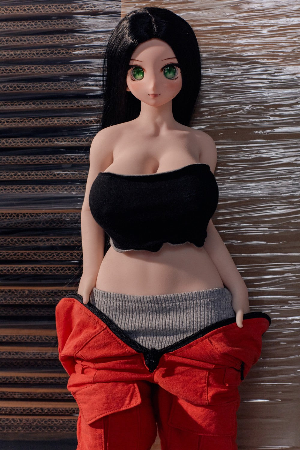 Rina seksnukk (Climax Doll Mini 60cm G-tass silikoon)