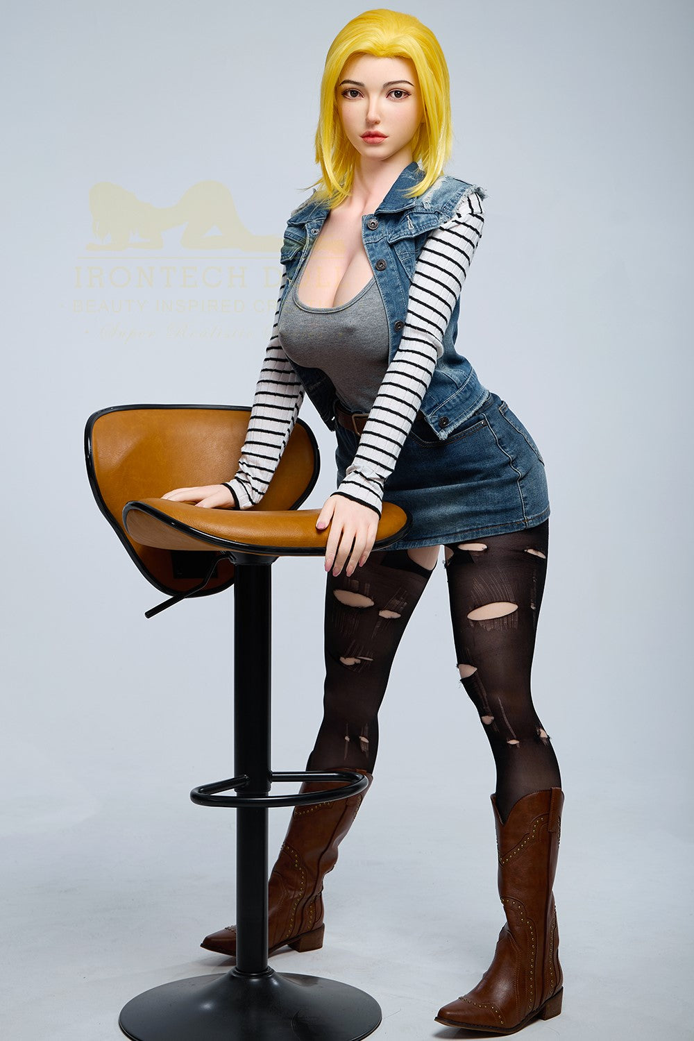 Joline Android 18 seksnukk (Irontech Doll 159 cm G-Cup S41 silikoon)