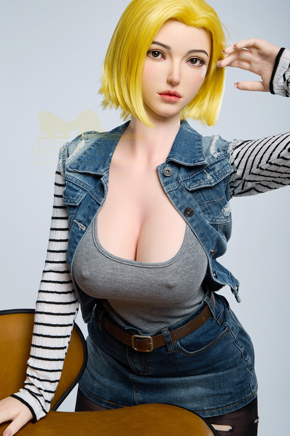 Joline Android 18 seksnukk (Irontech Doll 159 cm G-Cup S41 silikoon)