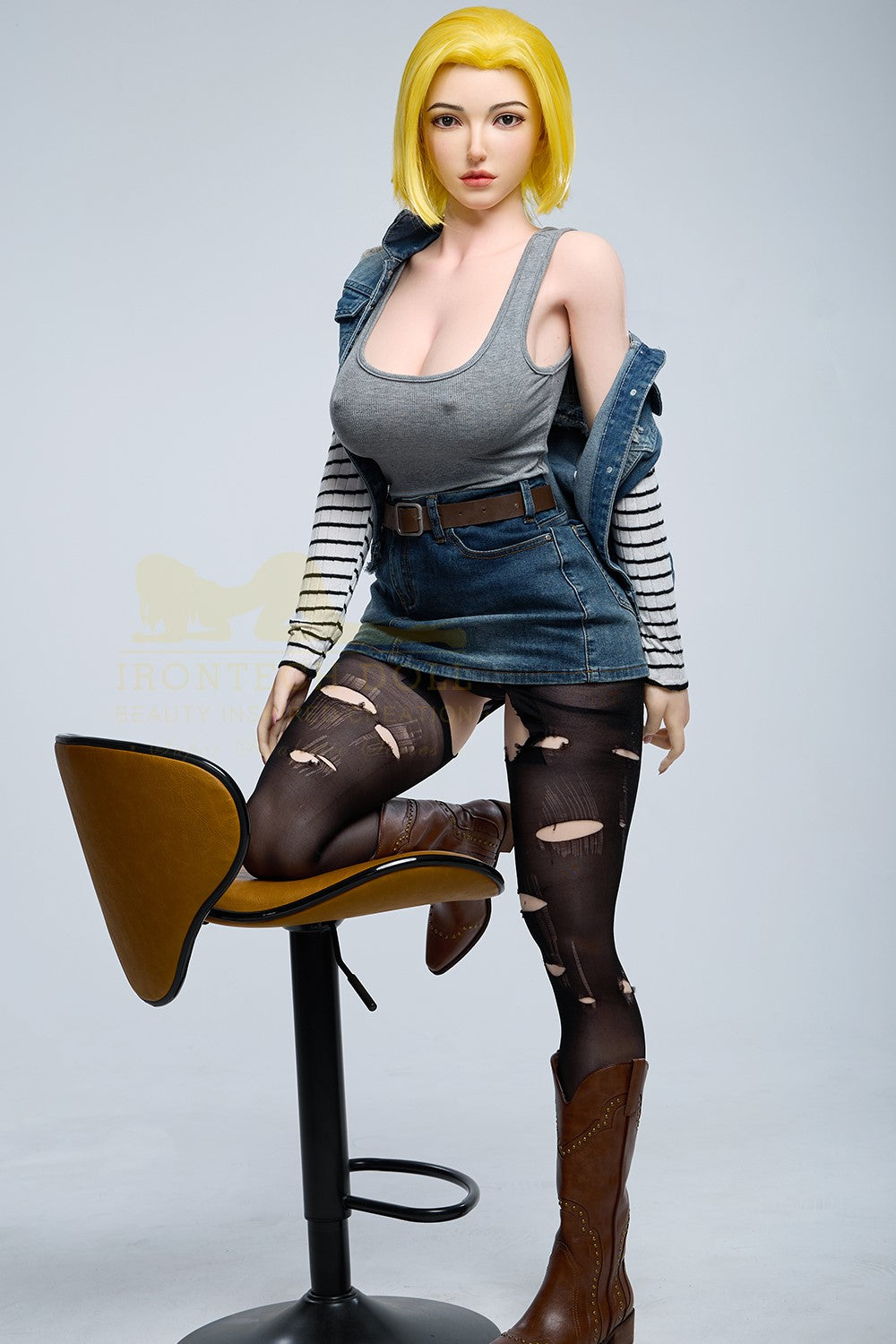 Joline Android 18 seksnukk (Irontech Doll 159 cm G-Cup S41 silikoon)