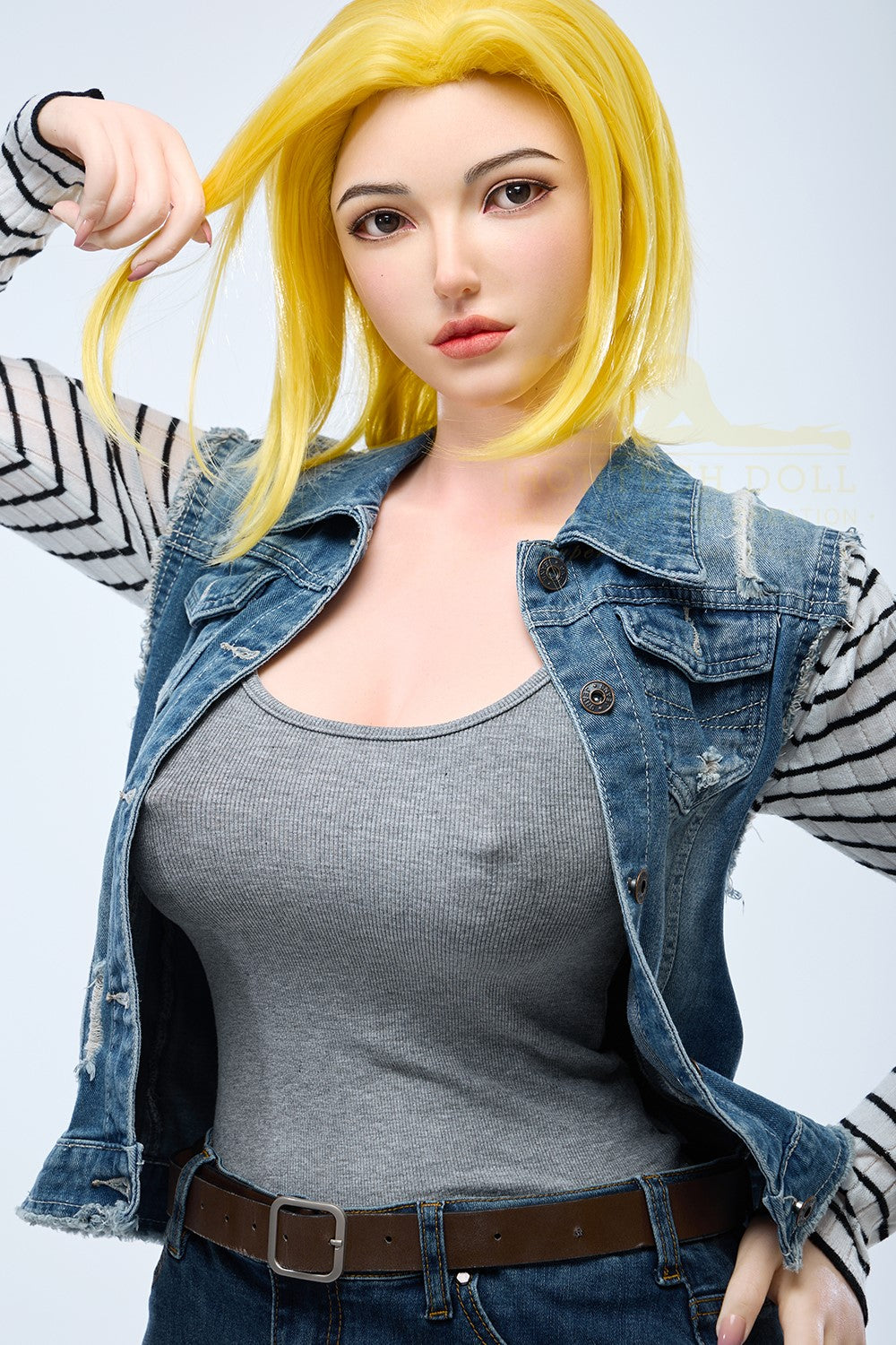 Joline Android 18 seksnukk (Irontech Doll 159 cm G-Cup S41 silikoon)
