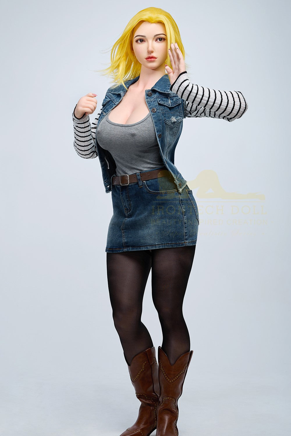Joline Android 18 seksnukk (Irontech Doll 159 cm G-Cup S41 silikoon)