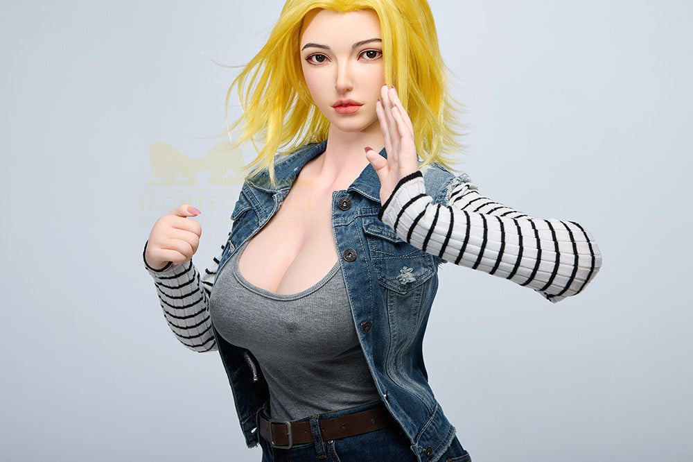 Joline Android 18 seksnukk (Irontech Doll 159 cm G-Cup S41 silikoon)