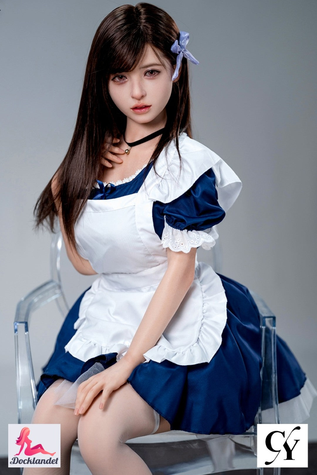 TOP CYDOLL Koharu 157cm pisikese kehaga, D-topsi ja elutruu silikoonnahaga, istumispoos, millel on realistlikud kumerused ja pehmed detailid.