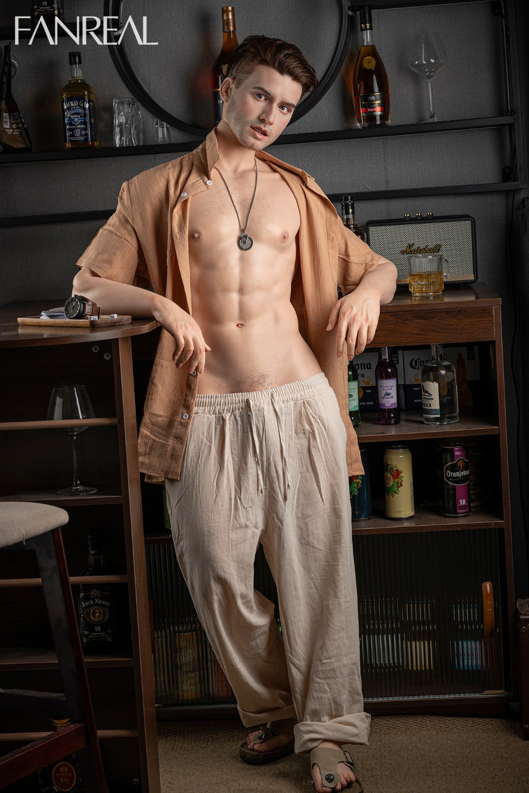 Henry meessoost seksnukk (FanReal Doll 173 cm silikoon)