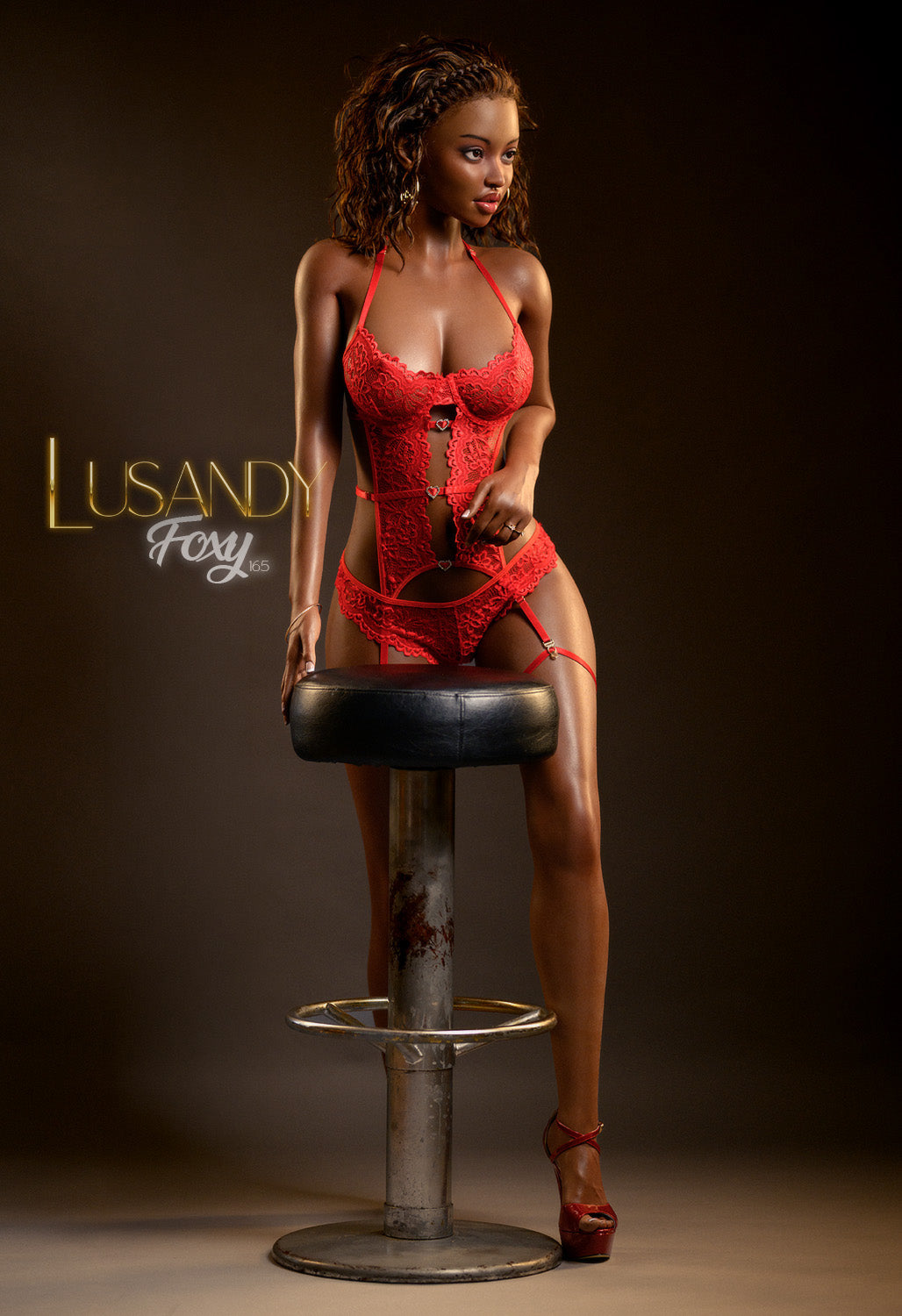 Foxy Sexdocka (Lusandy Doll 165cm D-kupa Silikon)