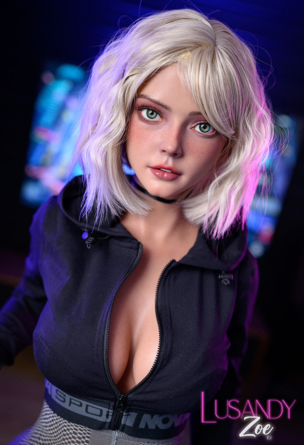 Zoe seksnukk (Lusandy Doll 161 cm D-tass silikoon)