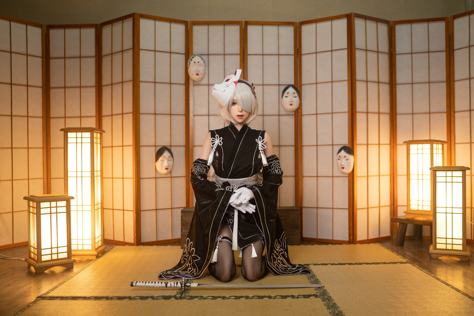 Yorha 2B seksnukk (Game Lady 171 cm E-Cup nr 24 silikoon)
